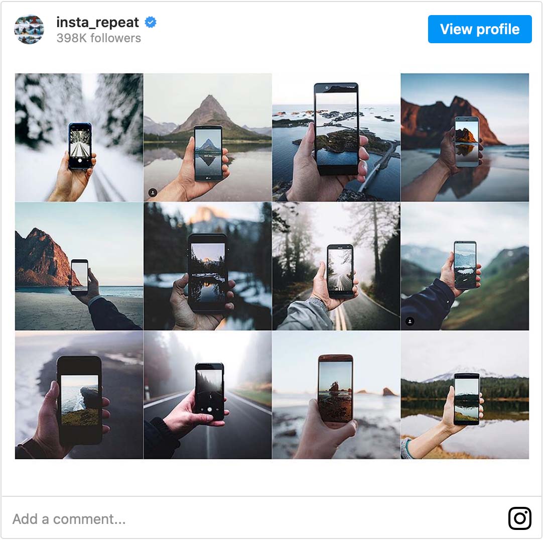 Foto’s op Instagram